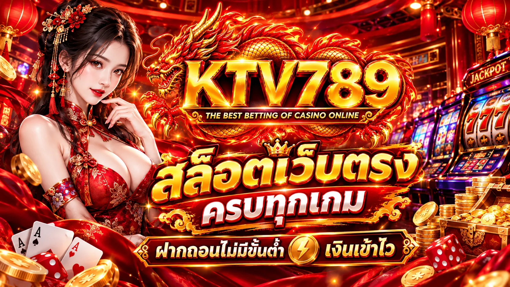 Ktv789 สล็อตเว็บตรงครบทุกเกม ฝากถอนไม่มีขั้นต่ำ เงินเข้าไว